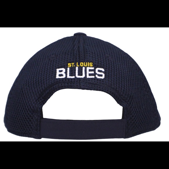 Adidas St. Louis Blues Coach STR Navy Adjustable Hat - Picture 2 of 8